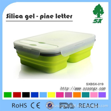 Collapsible 100% Food Grade Silicone Lunch Box and food container,2015 Newest